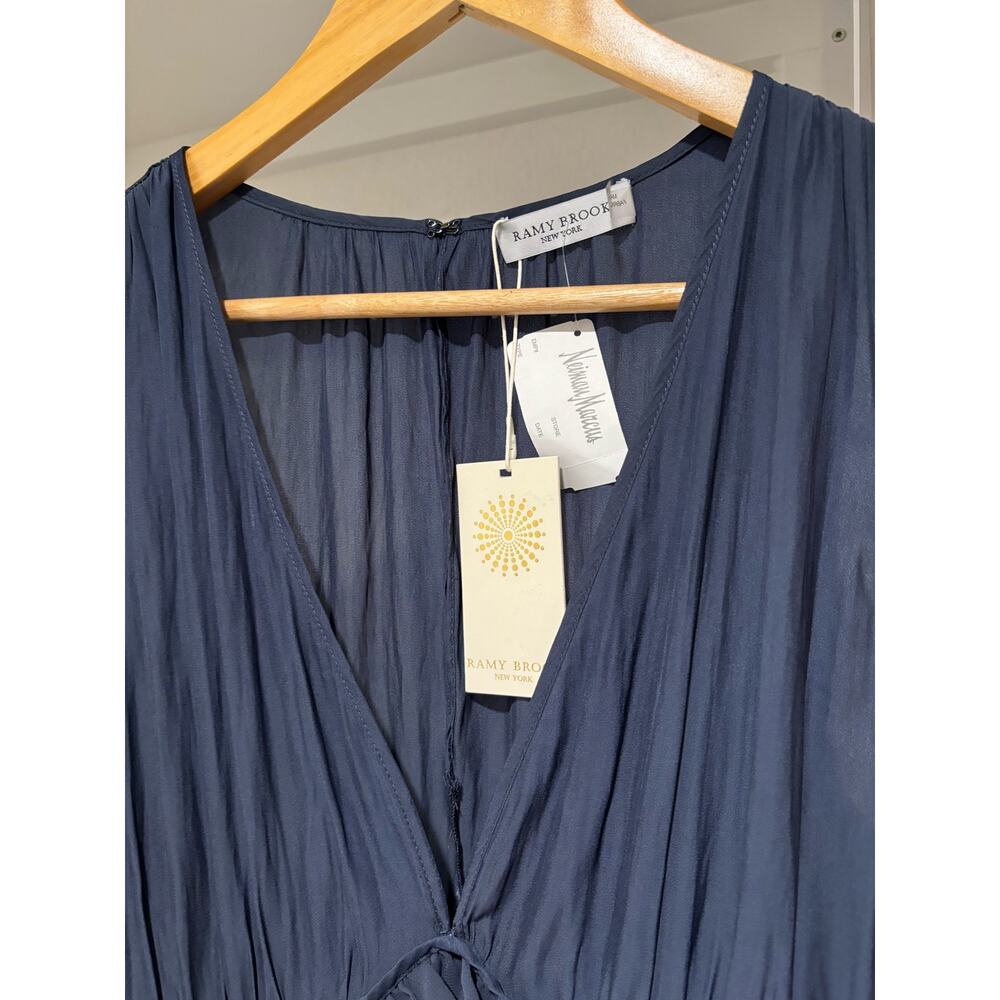 $425 NWT Ramy Brook Women's Blue Merida Sleeveless Shift Dress size 8 - Picture 4 of 11